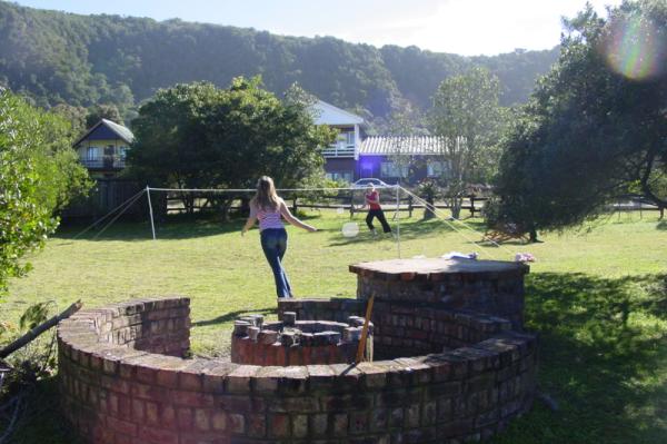 Badminton in the garden