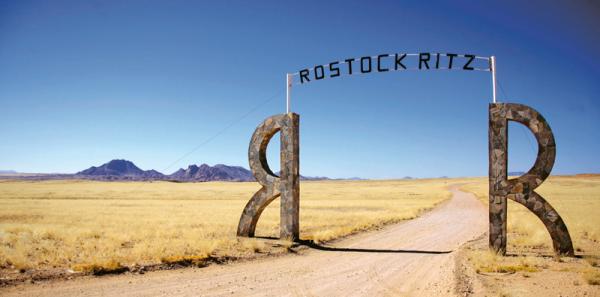 Entrance Gate of Rostock Ritz Desert Lodge