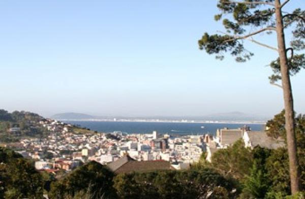 Sea View from upper terrace, Loft and Bay Suite