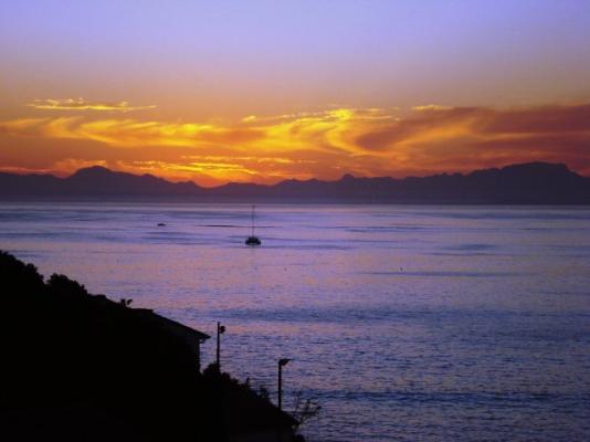 Sunset seen from Berg en Zee