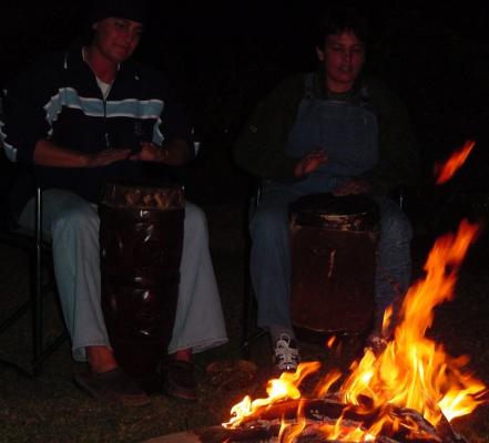 Bon fire - drumming