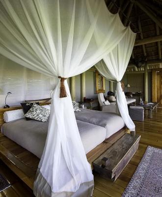 Bedroom in premier safari camp