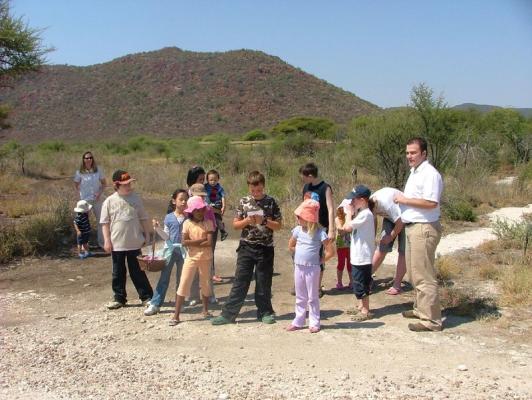 Children at Tau Game Lodge