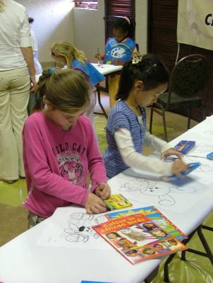 Children at Tau Game Lodge