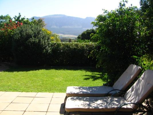 Garden room patio and view