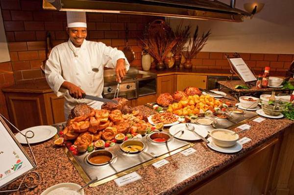 Delicious buffet meals