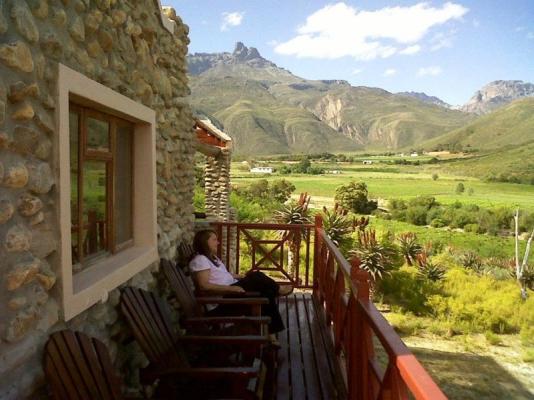 Views from then Chenin Blanc Cottace Deck Area