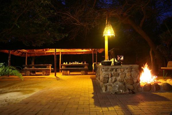 Braai area at night