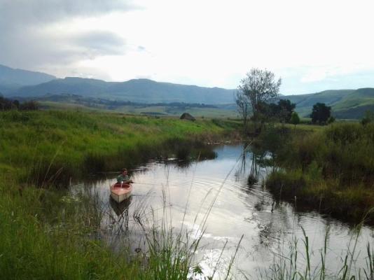 Fishing in the dams