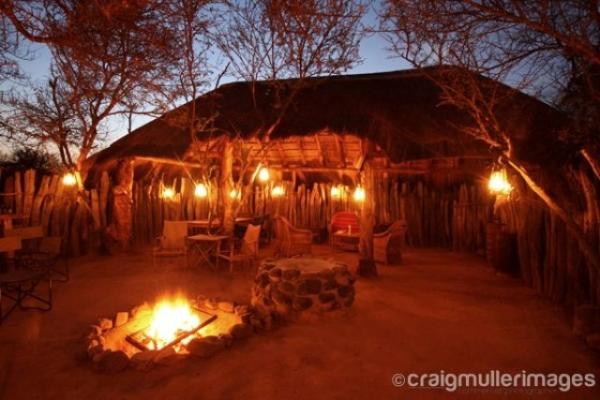 Camp boma dining area