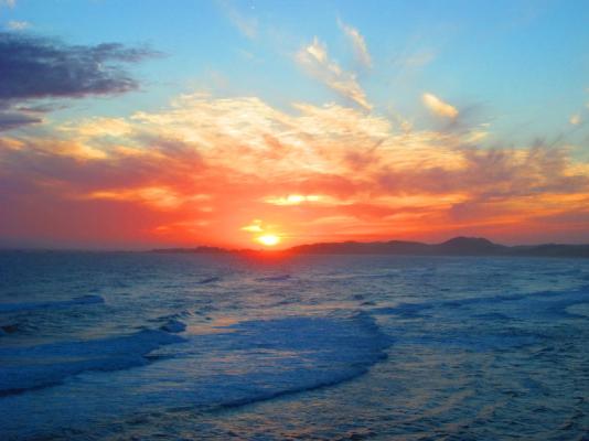 Sunset over Brenton on Sea October 2013