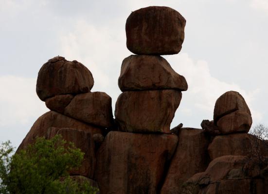 Mother with child rock formation