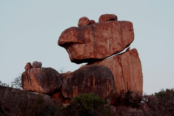 Teddy bear rock on the Big Cave property