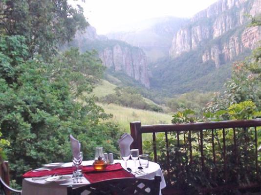 Dinner on the lodge veranda