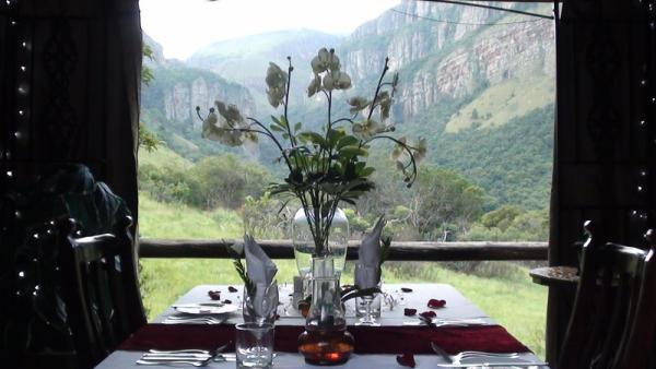 Romantic gazebo dinner