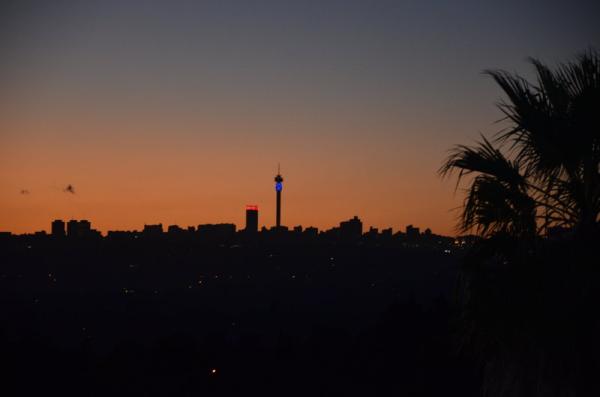 View of Johannesburg in the Evening