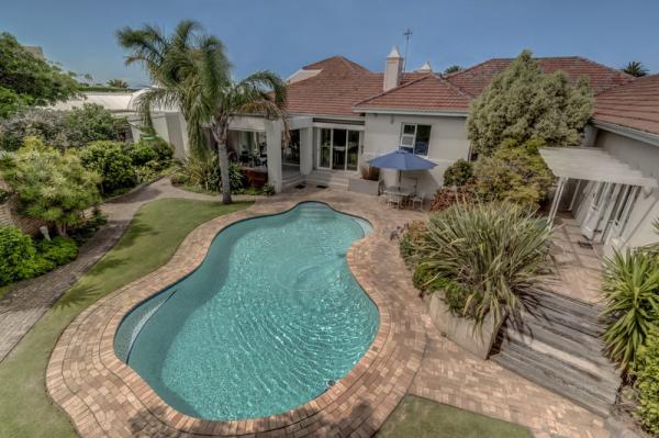 Secluded garden and pool