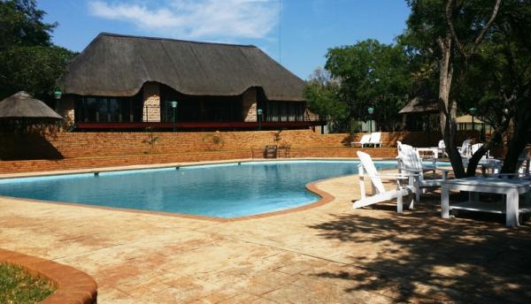 Swimming pool and main lodge