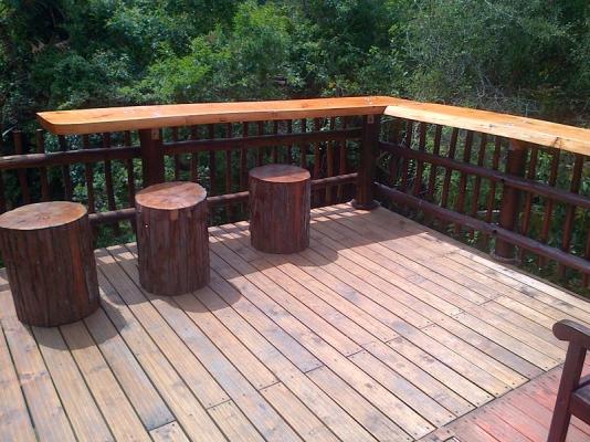 Deck in front of Loft