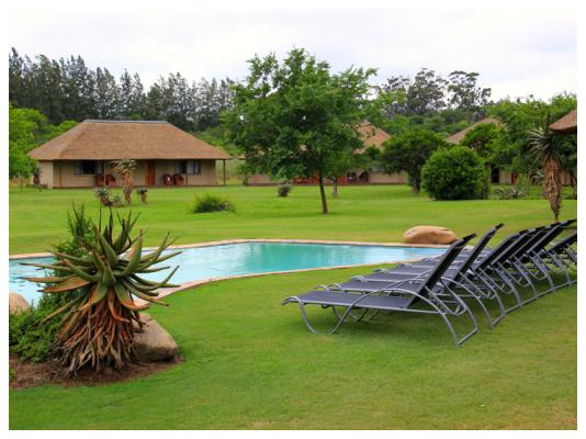 Pool, Garden and Sunset huts