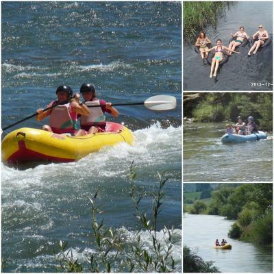 Rafting and tubing in season