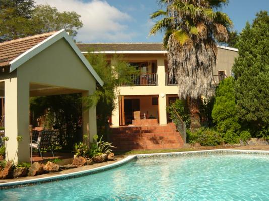 Outside patio and pool areas