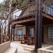 Front view of patio and splash pool