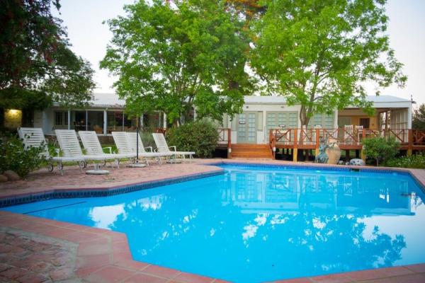 Pool Area at 5 Mountains Lodge