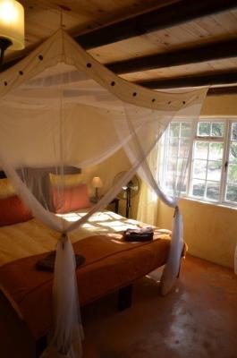 one bedroom in the Lazy Leopard House