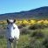 our horse Paloma in flower season