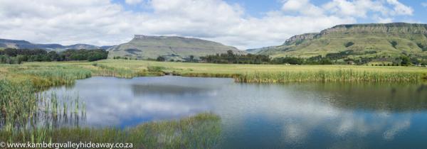 Dam and mountain view