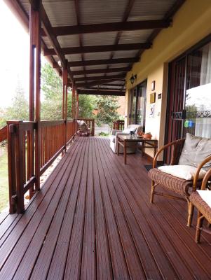 Wooden deck for rooms 1 and 2
