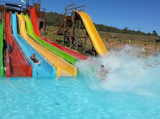 water slides on farm