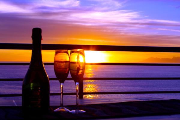 Sunset and Wine