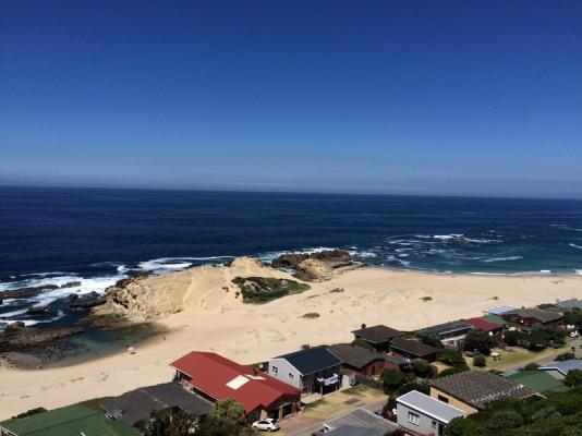 View of the main beach from the walking trail