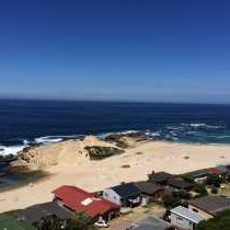 View of the main beach from the walking trail