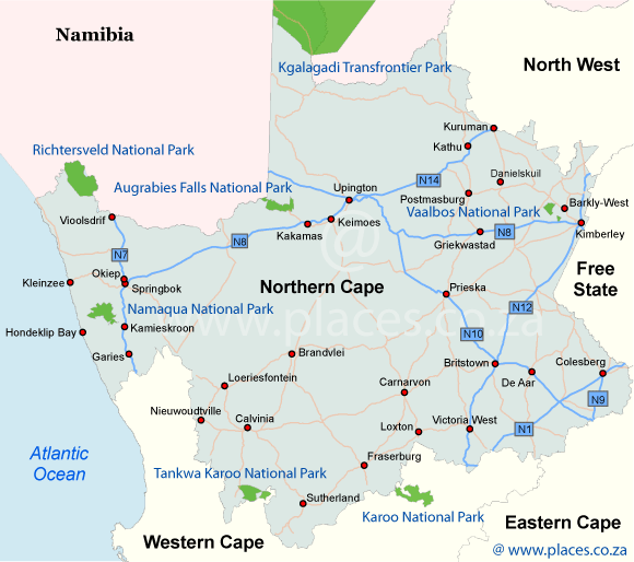 Northern Cape Map