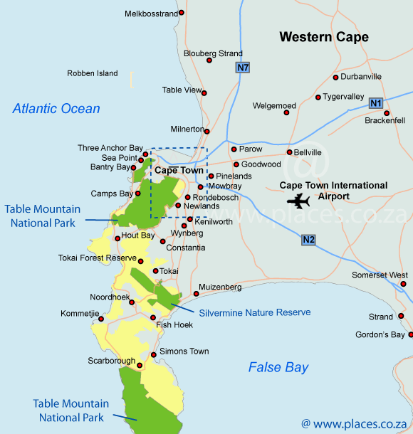 Cape town карта